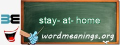 WordMeaning blackboard for stay-at-home